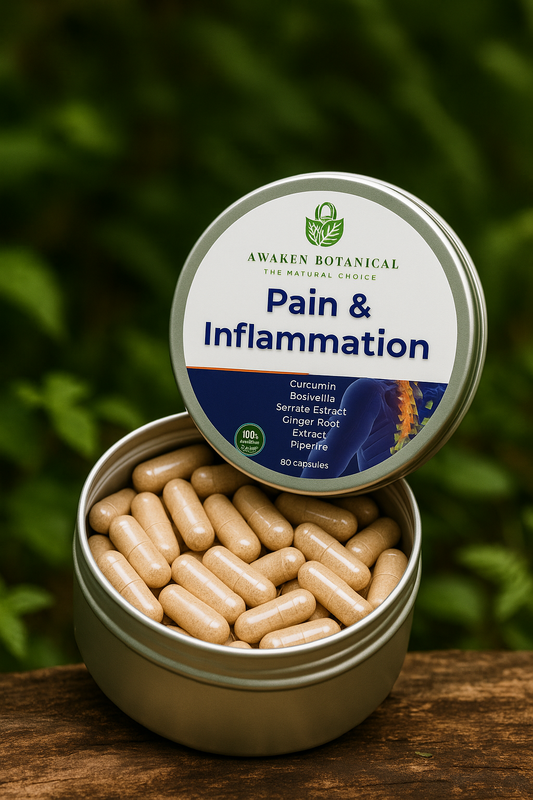 Pain & Inflammation Support 600 mg Capsules – Targeted Relief, Deep Recovery