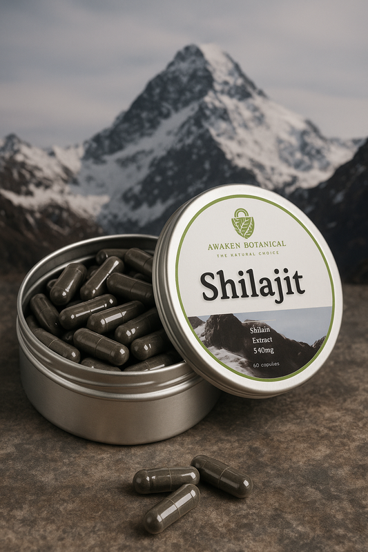 Shilajit 500mg Capsules – Pure Himalayan Extract in Plant-Based 60 Capsules