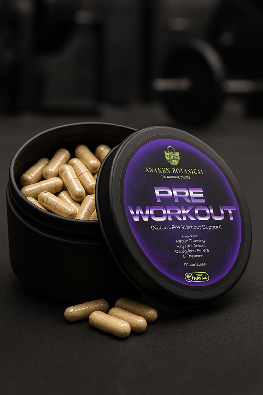 Pre-Workout - Natural Pre-Workout & Energy Support Capsules