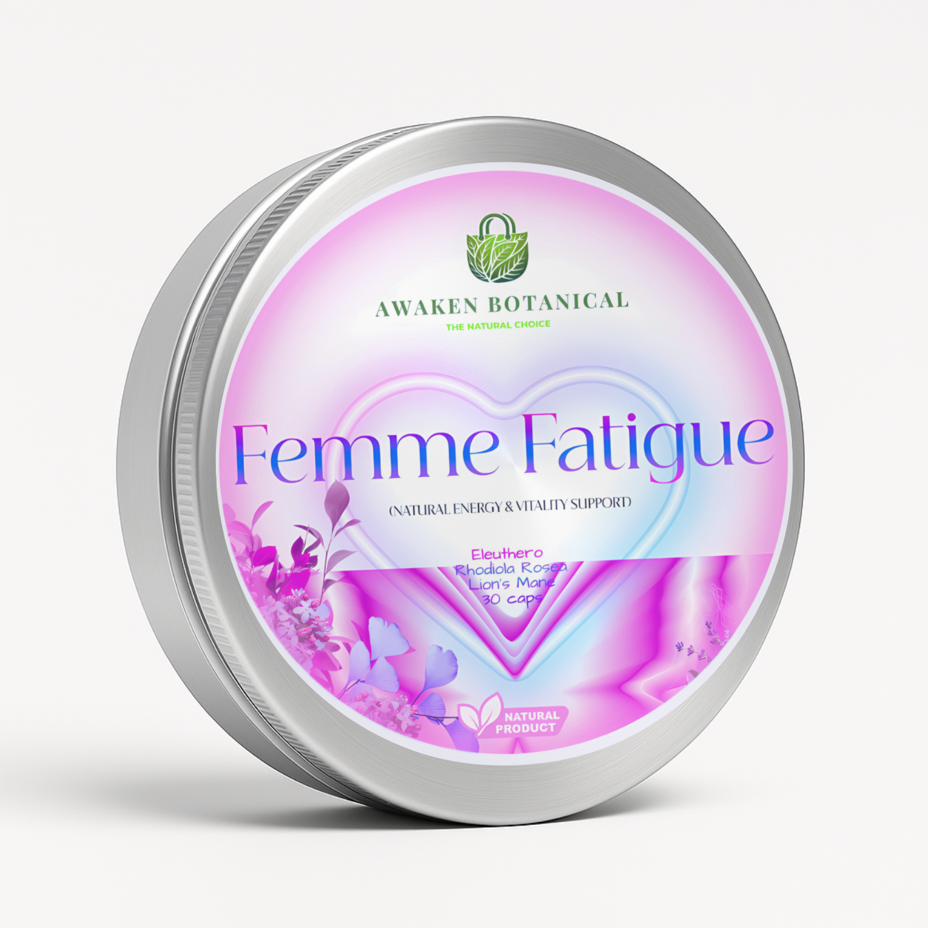 Femme Fatigue – Natural Energy & Vitality Capsules